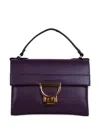 Coccinelle Buckle Top-handle Backpack In Purple