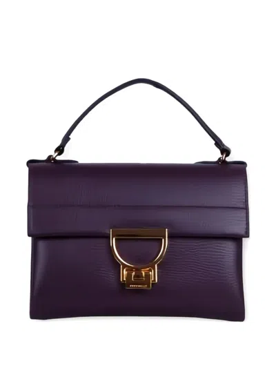 Coccinelle Buckle Top-handle Backpack In Purple