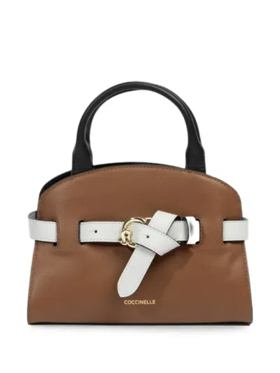 Coccinelle Buckle-detail Shoulder Bag In Brown
