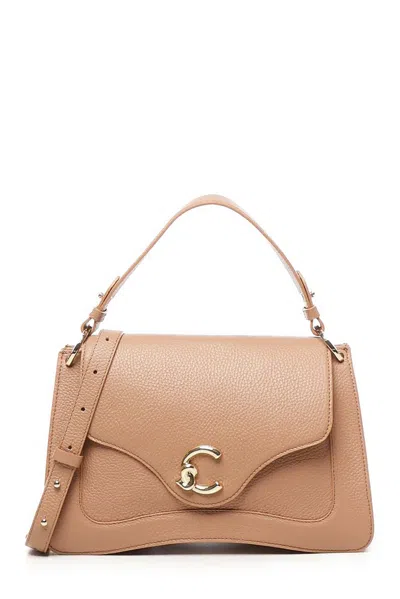 Coccinelle C-me Handbag In Beige