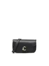 Coccinelle C-me Medium Shoulder Bag In Black