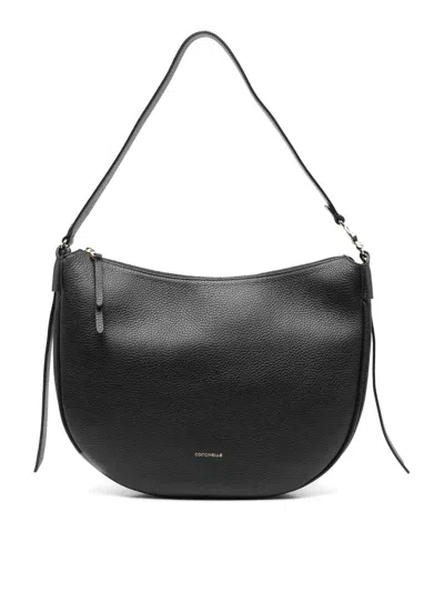 Coccinelle C-easy Medium Shoulder Bag In Negro