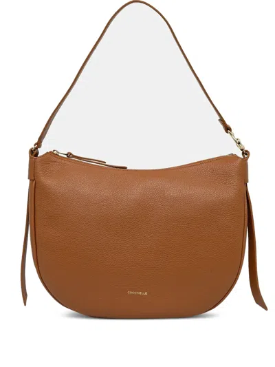Coccinelle C-easy Shoulder Bag In Brown