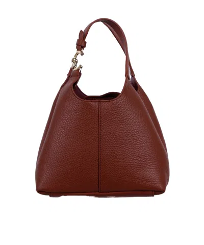 Coccinelle C-easy Small Hand Bag In Brown