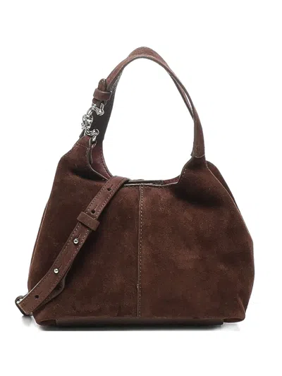 Coccinelle C-easy Suede Leather Shoulder Bag