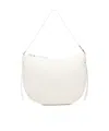 Coccinelle C-easy Zip-up Medium Shoulder Bag In White