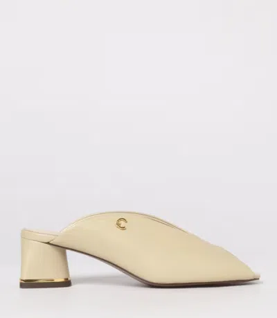 Coccinelle C-everyday Leather Mules In Nude