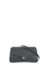 Coccinelle Small C-me Logo-detail Shoulder Bag In Black