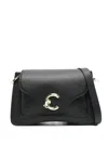 Coccinelle Handbag Grained Leather In Black