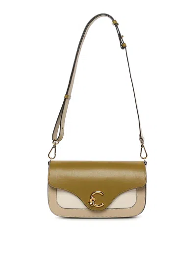 Coccinelle C-me Calf Leather Bag In Sand