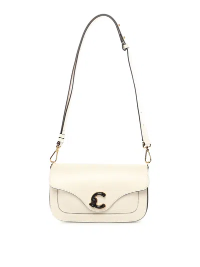 Coccinelle C-me Calf Leather Bag In Sand