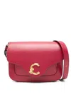 Coccinelle Red Leather Handbag In Cuir