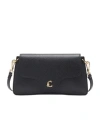 Coccinelle Flip Shoulder Bag In Black