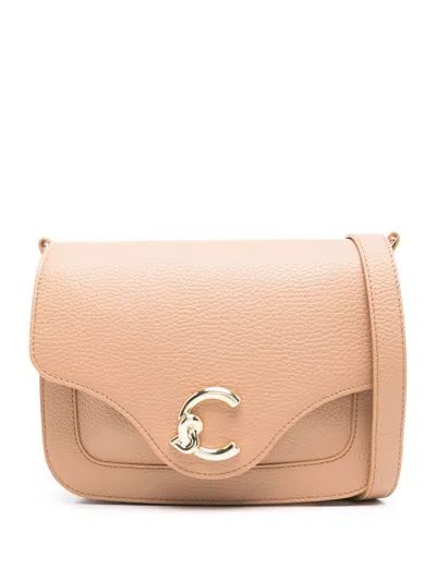 Coccinelle Logo Plaque Foldover In Brown