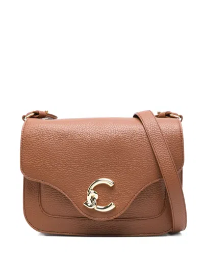 Coccinelle C-me Flap Cross Body Bag In Brown