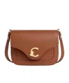 Coccinelle C-me Flap Cross Body Bag In Brown