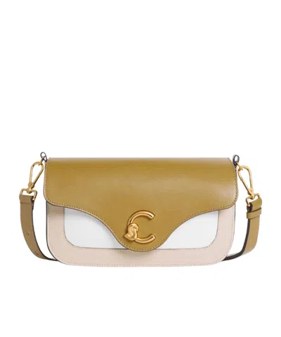 Coccinelle C-me Flap Shoulder Bag In Green