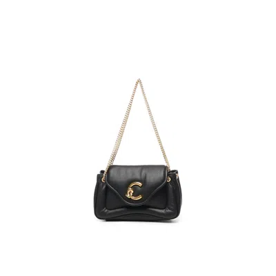 Coccinelle C-me Fluffy Bag In Black