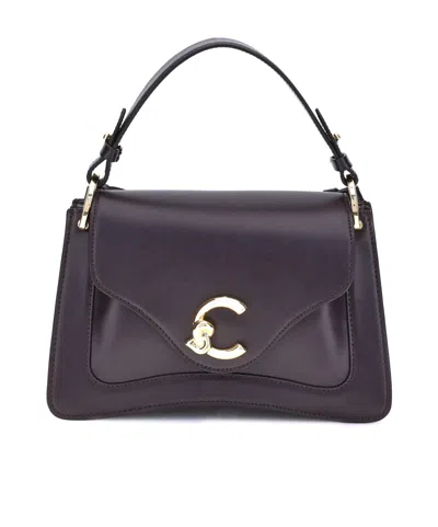 Coccinelle C-me Foldover Top Tote Bag In Black