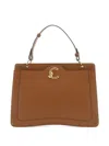 Coccinelle C-me L Top-handle Tote Bag In Brown