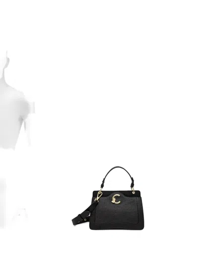 Coccinelle C-me Leather Cross Body Bag In Black