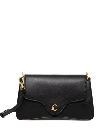 Coccinelle C-me Leather Shoulder Bag In Black