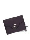 Coccinelle C-me Leather Wallet In Purple