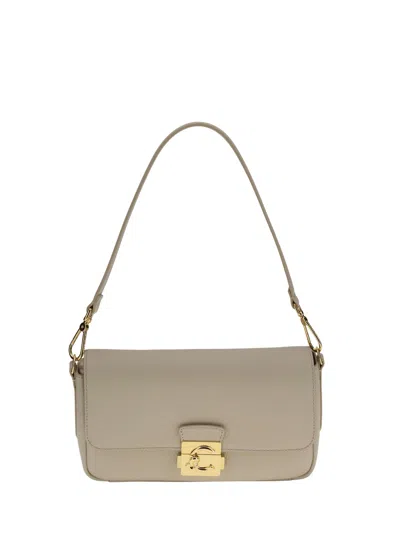 Coccinelle C-me Lock Bag In Sand