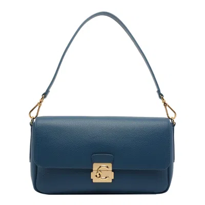 Coccinelle C-me Lock Shoulder Bag In Purple