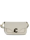 Coccinelle C-me Logo-plaque Shoulder Bag In White