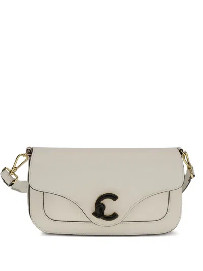 COCCINELLE C-ME LOGO-PLAQUE SHOULDER BAG