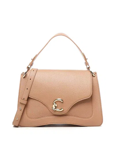 Coccinelle C-me Medium Bag In Nude & Neutrals