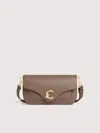 Coccinelle Medium C-me Shoulder Bag In Brown