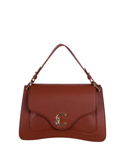 Coccinelle C-me Medium Handbag In Brown