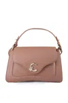 Shop Coccinelle C-me Medium Leather Handbag In Skin