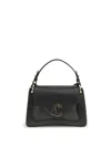 Coccinelle Black Calf Leather Bos Taurus Handbag In Black