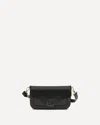 Coccinelle Black Calf Leather Bos Taurus Shoulder Bag In Black
