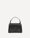 Coccinelle Black Calf Leather Bos Taurus Handbag In Black