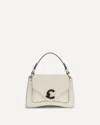 Coccinelle Small C-me Logo-detail Shoulder Bag In White