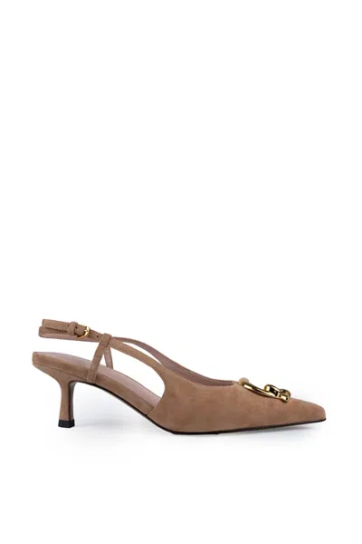 Coccinelle C-me Slingback Shoes In Suede