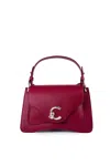 Coccinelle C-me Medium Leather Handbag In Red