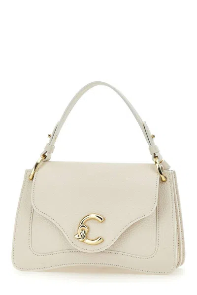 Coccinelle C-me Small Tote Bag In White