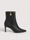 Coccinelle 80mm C-me Smooth Zip-detail Pointed-toe Boots In Black