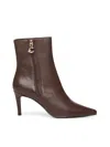 Coccinelle C-me Smooth Leather Ankle Boots In Brown
