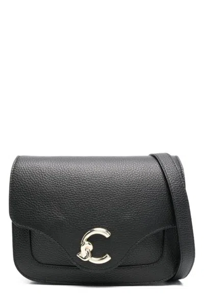 Coccinelle C-me Strapped Crossbody Bag In Black