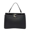 Coccinelle Leather Top-handle Tote Bag In Black