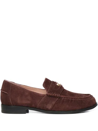 Coccinelle Suede Loafers C-penny Loafer Suede In Brown
