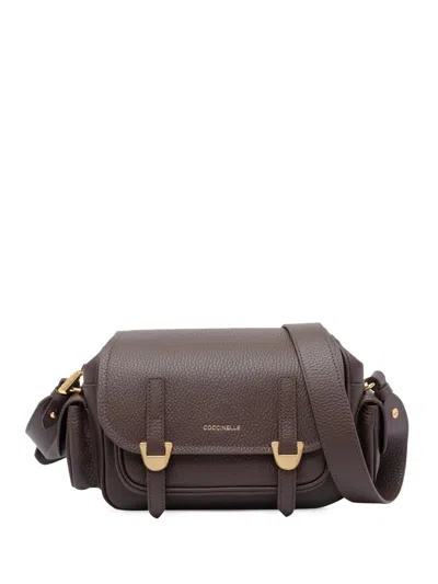 Coccinelle Campus Crossbody Bag In Brown