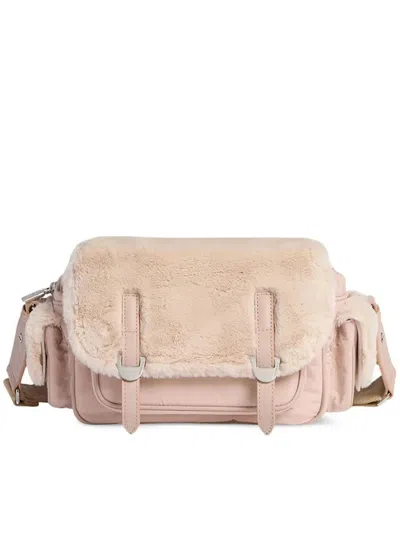 Coccinelle Campus Cross-body Bag Adjustable Strap In Neutral