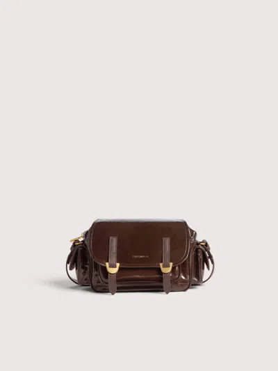 Coccinelle Campus Shiny Small In Brown